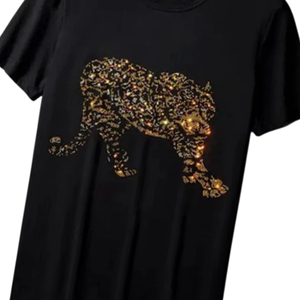 T-shirt pour homme en strass, facile à laver, matière durable, respirant, confortable, anti-plis, pour usage décontracté - Product Image 5