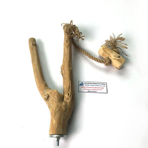 Décorations d'aquarium en bois naturel en forme de cylindre avec cordelette pour ornement de bassin à poissons - Product Image 3