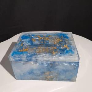 Suministro Directo de Fábrica de Caja de Pañuelos de Resina Minimalista para Hogar Moderno, Cocina, Dormitorio y Sala de Estar a Precio Descontado - Product Image 2