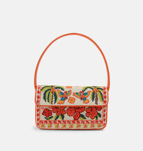 Bolso de Mensajero para Mujer, Estilo Bohemio Indio, Diseño de Algodón Ligero, Gran Capacidad, Hecho a Mano, para la Noche, Compras, con Bordado - Product Image 5