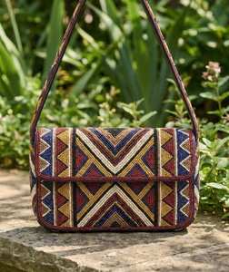 Bolso de mano artesanal con cuentas y bordado de pájaros, moderno, para fiesta o uso diario, bandolera, bolso de hombro - Product Image 5
