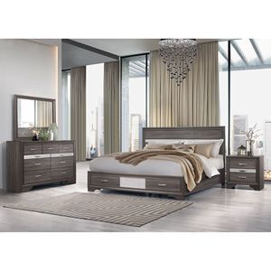 Letto King Size RYDER Sparkle Grey Imbottito e Confortevole - Product Image 4