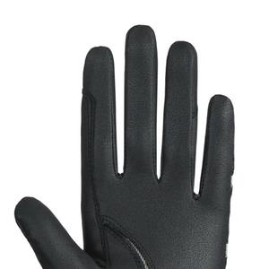 Gants de polo professionnels unisexes en cuir pleine fleur, hiver, personnalisables, respirants, compatibles écran tactile, avec sangle de poignet réglable - Product Image 3