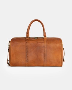 Sac de voyage de luxe décontracté pour homme en cuir véritable écologique, sac de sport, sac de week-end, sac de gym, fermeture éclair, résistant à l'eau, polyester - Product Image 1