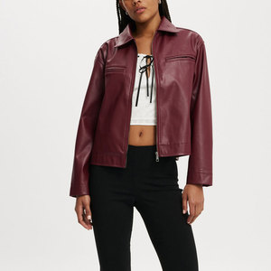 High Quality <b>Genuine</b> <b>Leather</b> <b>Jacket</b> for Women Autumn/Winter Customized Waterproof Breathable New Fashion Wholesale Price Online - Product Image 2