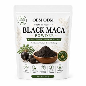 Polvo de Raíz de Maca Negra Pura de Alta Calidad OEM, Polvo Natural de Lepidium Meyenii de Grado Alimenticio, Superalimento de Maca en Polvo para Hombres y Mujeres - Product Image 1