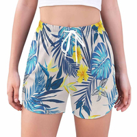 Shorts de plage pour femmes avec logo et design personnalisés - Haute qualité, coupe régulière, respirant, séchage rapide, avec motif, toile respirante, bouton