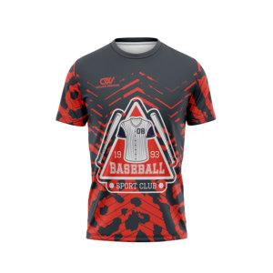 เสื้อเบสบอลแบบสั้นสำหรับฝึกซ้อม ออกแบบลายพิมพ์แบบ Sublimation ได้ตามสั่ง MOQ ต่ำ ระบายอากาศได้ดี ผลิตจากโพลีเอสเตอร์ คอกลม ชุดยูนิฟอร์มทีม รับผลิตแบบ OEM พร้อมสกรีนชื่อและหมายเลขตามสั่ง - Product Image 1