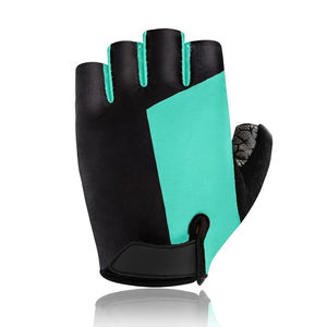 Gants de cyclisme mi-doigts pour hommes et femmes, rembourrés, antichoc, antidérapants, avec fermeture auto-agrippante, pour l'été, VTT et cyclisme sur route - Product Image 1