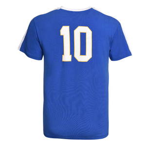 Men's Royal Blue <b>Soccer</b> Jersey Crew Neck Short Sleeve Moisture Wicking Regular Fit Adult Sportwear Sublimated Print 100% - Product Image 2