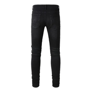 Custom Trending Design Best Quality Two Piece Pant Set Denim <b>Jackets</b> <b>Straight</b> Jeans Trousers Solid Breathable Summer Men - Product Image 3