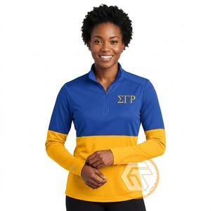 Sweat-shirt personnalisé en molleton de coton de haute qualité, brodé sur le devant, éco-responsable, pour la sororité Sigma Gamma Rho, collection automne/hiver - Product Image 4