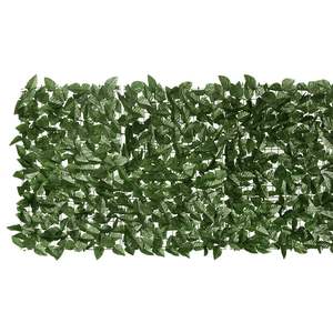 Écran de balcon vert foncé 157,5 x 29,5 po en polyéthylène et tissu, plantes et verdure artificielles - Product Image 3