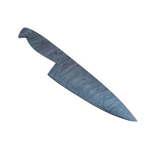 Cuchilla en bruto de acero de Damasco para cuchillos de chef de hoja larga y cuchillos de tallado, para la fabricación de mangos personalizados, venta al por mayor - Product Image 4