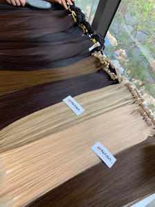 Cinta clásica caliente en productos Colores de tono claro Extensión de cabello humano crudo Premium Straight Proveedor vietnamita al por mayor - Product Image 3