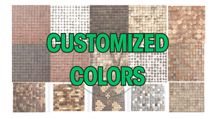 Mesa Auxiliar Redonda Contemporánea de Mosaico de Cáscara de Coco Natural, Ecológica, para Sala de Estar, Fabricada en Vietnam, Venta al por Mayor - Product Image 5