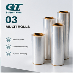 18 Mic LLDPE Soft Casting Transparent Moisture Proof Stretch Film for Pallet Wrapping Packaging <b>Shrink</b> Film Roll No reviews y - Product Image 5