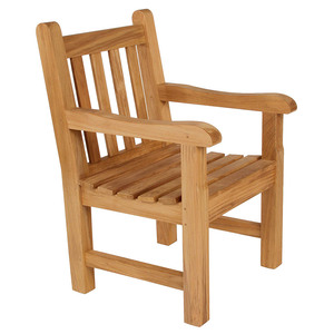 Solid Wood Modern Design Waterproof Eco-Friendly Outdoor <b>Dining</b> <b>Armchair</b> for Garden Patio Home Park Use - Product Image 1