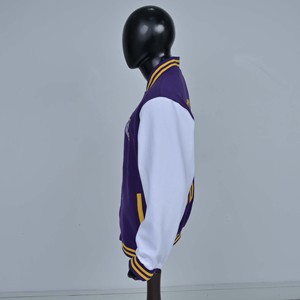 Chaqueta Varsity Vintage de Invierno para Hombre, Estilo Letterman, Béisbol, Bomber, Personalizada, de Poliéster y Spandex, Manga Ajustada, con Botones de Cuerno - Product Image 2