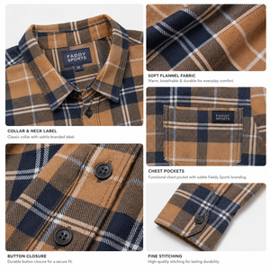 Camisa de Franela a Cuadros de Alta Calidad para Hombre, Manga Larga, Casual, con Botones, de Algodón, Estilo Leñador, para Otoño e Invierno, Ropa de Trabajo - Product Image 4