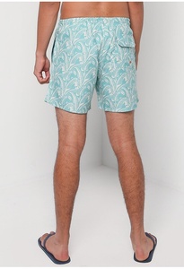 กางเกงขาสั้นตาข่ายสำหรับวิ่ง ดีไซน์เนอร์ผู้ชาย พิมพ์ลายแบบ Heat-Transfer สั่งทำพิเศษ สองชั้น สำหรับบาสเก็ตบอล มีเชือกผูก ผลิตจากผ้าถักโพลีเอสเตอร์ 100% - Product Image 4