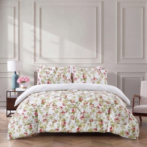 Modern Geometric Quilted Comforter Set 100% Cotton Percale T-150 All-Season Breathable Home Use - Product Image 1