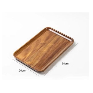 Plateaux de service carrés rustiques en bois modernes et mobiles pour la restauration et les événements, anniversaires et baptêmes (vente en gros) - Product Image 6