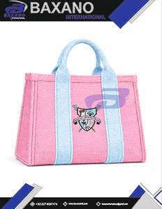 Bolso Tote de Yute Resistente al Agua con Cremallera y Letras Griegas Elegantes para Miembros de la Hermandad Gamma Phi Delta GPD - Product Image 4