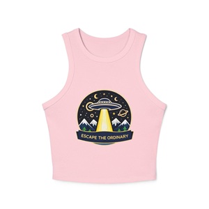 Camiseta sin mangas de poliéster acanalado para mujer, personalizada por el fabricante, estilo racerback, suave, elástica, informal, para entrenamiento y fitness - Product Image 1