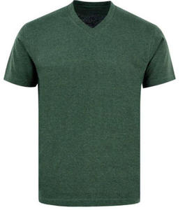 เสื้อยืดคอวีผ้าฝ้าย 100% สำหรับผู้ชายทรงหลวมขนาดใหญ่พิเศษสำหรับฤดูร้อน - Product Image 1