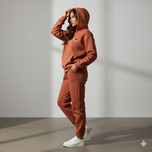 Ensemble sweat à capuche zippé Ranzia avec strass, Survêtement Ranzia grande taille avec strass, Sweat à capuche et pantalon de survêtement Ranzia entièrement zippés avec strass - Product Image 3