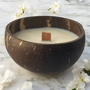 Velas aromáticas hechas a mano de alta calidad, vela de cáscara de coco para aromaterapia, decoración natural para el hogar - Product Image 2