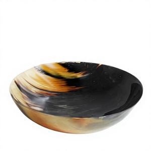 Custom Manufacture Real Horn Salad Bowl Snacks Cookie Serve Decorative Bowls Polished Buffalo Horn Bowl Cheap Price Party - Product Image 2
