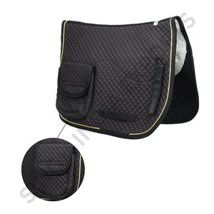 Almohadilla de Montar Negra Multiusos con Bolsillos, Acolchada, Cómoda y Transpirable para Equitación - Product Image 2