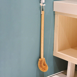 Cepillo de inodoro ecológico sin residuos hecho de cerdas de fibra de coco natural Equipo de limpieza de habitaciones de baño Cepillos de inodoro Wc - Product Image 2