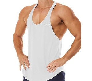Custom Logo Cotton Tank Top Men Breathable Sleeveless Workout <b>Singlet</b> Gym <b>Running</b> Tee - Product Image 6