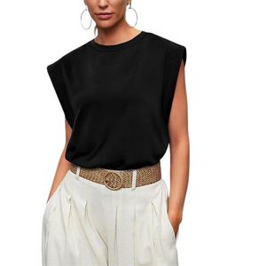 Tops de Manga Corta para Mujer, Camisetas Básicas de Verano, Estilo Casual de Negocios, Corte Holgado, Moda 2026 - Product Image 2