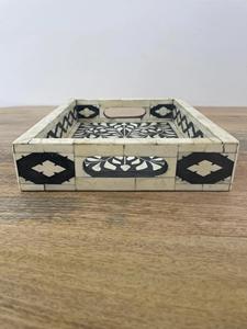 Plateau Feng Shui de Luxe Fait Main Écologique avec Incrustations en Os – Design Décoratif Élégant, Qualité Supérieure pour la Maison et la Cuisine (Idéal pour Servir) - Product Image 2