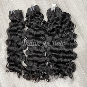 Trama rizada birmana de alta calidad, cabello humano virgen crudo vietnamita teñido al vapor, sin desprendimiento ni enredos, listo para enviar - Product Image 3