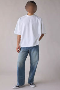 เสื้อยืดเปล่าผ้าฝ้ายออร์แกนิคพรีเมียมหนา 240 GSM สำหรับการผลิตจำนวนมากและแบรนด์เสื้อผ้าสั่งทำฉลากส่วนตัว - Product Image 2