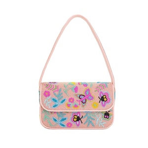 Sac à main de soirée bohème fait main style indien avec perles, sac de rangement polyvalent pour shopping et fêtes - Product Image 1