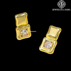 Double Halo Moissanite Diamond Earrings in White Gold Plated Silver Luxury Bridal Jewelry for Party and Wedding Use - Product Image 3