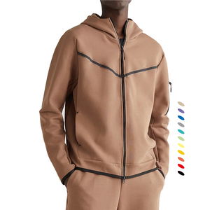 Ensemble de survêtement décontracté pour homme à capuche, couleur personnalisée, blocs de couleurs, séchage rapide, uniformes - Product Image 1