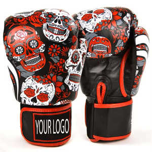 Guantes de Boxeo de Cuero Genuino con Logotipo Personalizado, Marca Privada, para Artes Marciales, Gimnasio, Entrenamiento, Transpirables, Hechos a Mano, de Alta Calidad - Product Image 6