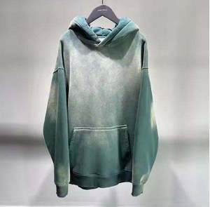 Sudadera Oversize con Efecto Degradado Unisex 100% Algodón French Terry Manga Regular Color Sólido para Otoño - Product Image 2