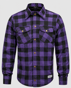 Chemise de motard en flanelle IRONXALES, manches longues, avec doublure en aramide et poches intérieures pour protections amovibles. - Product Image 2