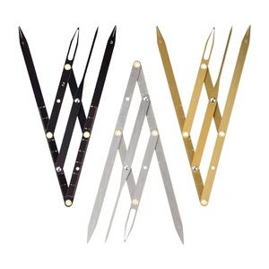 Règle de mesure en acier inoxydable pour sourcils, rapport d'or, microblading, outil de mesure pour pochoirs de sourcils - Product Image 1