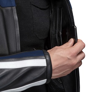 High Quality in Stock Leather Motorbike <b>Jacket</b> Waterproof Windproof Winter Low MOQ New Arrival - Product Image 4