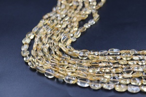 100% Natural Smooth Oval Shape Citrine Precious Stone <b>Beads</b> for Jewelry Making & <b>Crafts</b> Strands - Product Image 5