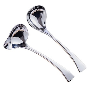 Cubiertos Juego de cubiertos Cubiertos Venta caliente Café Postre Cubiertos Espejo plateado Cuchara pulida Servidores Cucharón de acero inoxidable - Product Image 4